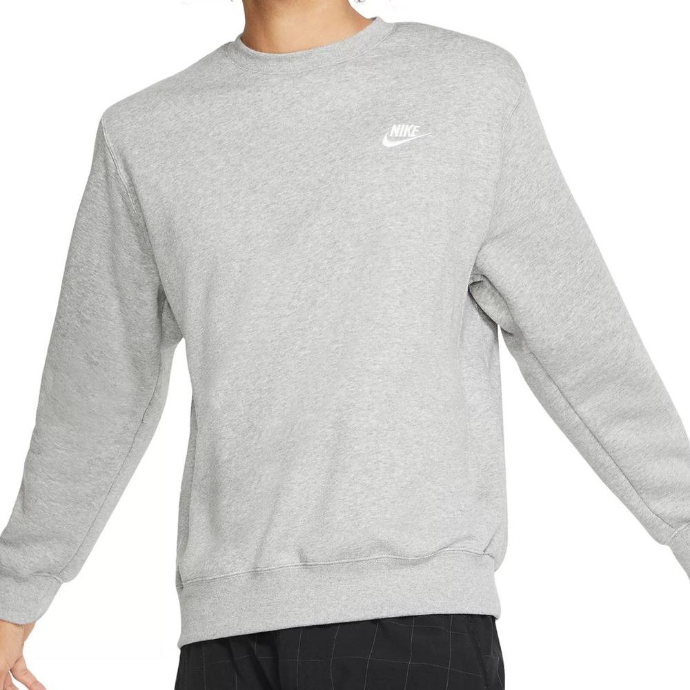 Nike Men's Gray Crewneck Sweatshirt S Small